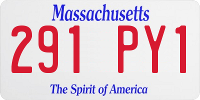 MA license plate 291PY1