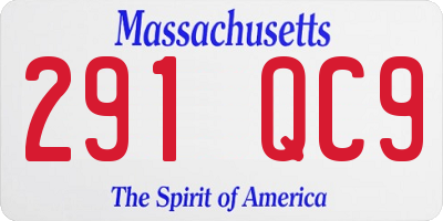 MA license plate 291QC9