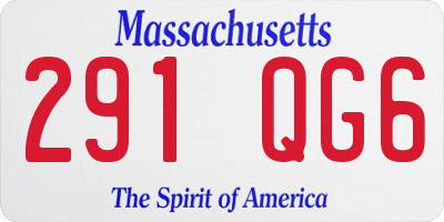 MA license plate 291QG6