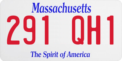 MA license plate 291QH1