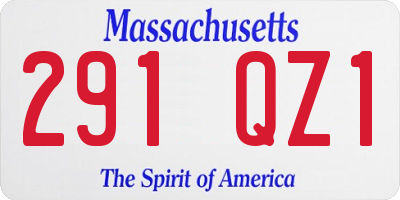 MA license plate 291QZ1