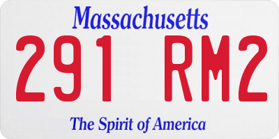MA license plate 291RM2