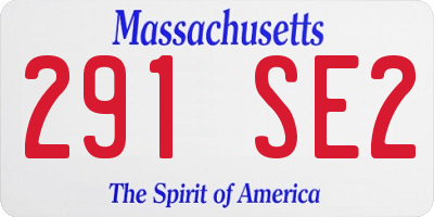 MA license plate 291SE2