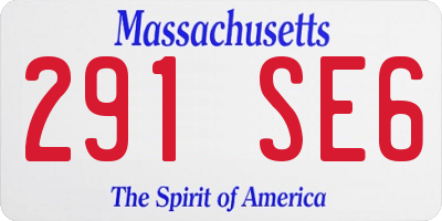MA license plate 291SE6