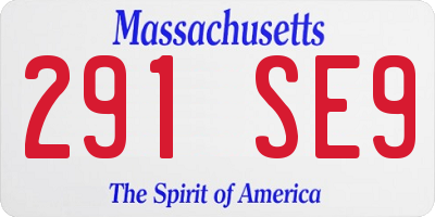 MA license plate 291SE9