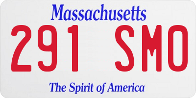 MA license plate 291SM0
