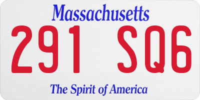MA license plate 291SQ6