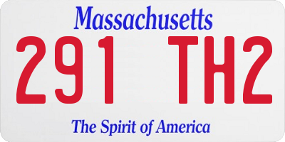 MA license plate 291TH2