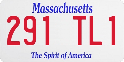 MA license plate 291TL1