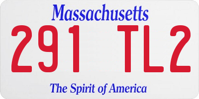 MA license plate 291TL2