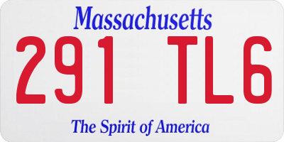 MA license plate 291TL6