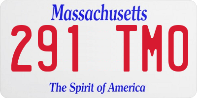 MA license plate 291TM0