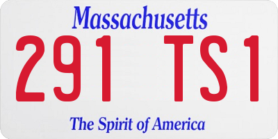 MA license plate 291TS1