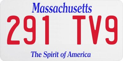 MA license plate 291TV9