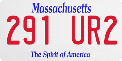 MA license plate 291UR2