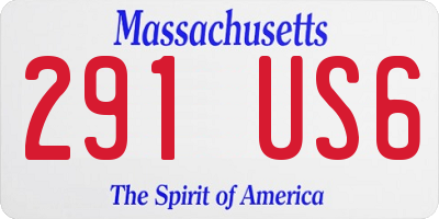 MA license plate 291US6