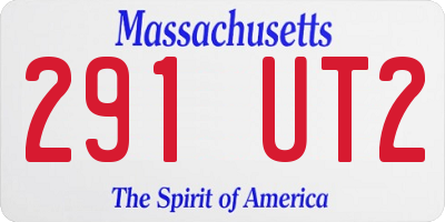 MA license plate 291UT2