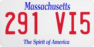 MA license plate 291VI5