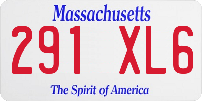 MA license plate 291XL6