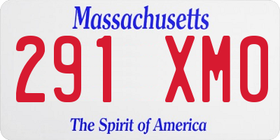 MA license plate 291XM0