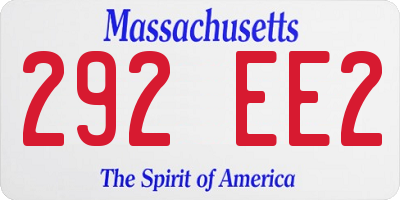 MA license plate 292EE2