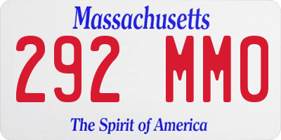 MA license plate 292MM0