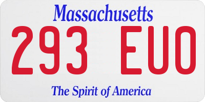 MA license plate 293EU0