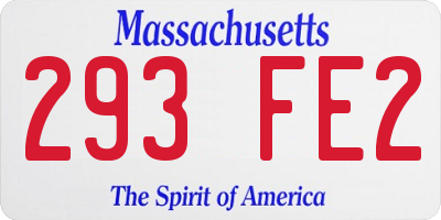 MA license plate 293FE2