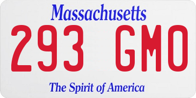MA license plate 293GM0