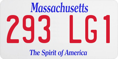 MA license plate 293LG1