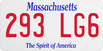 MA license plate 293LG6