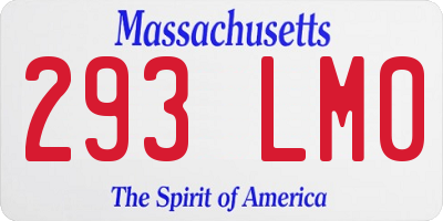 MA license plate 293LM0