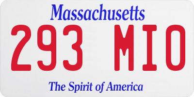 MA license plate 293MI0