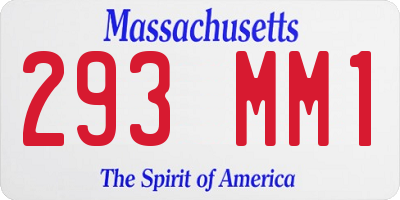 MA license plate 293MM1