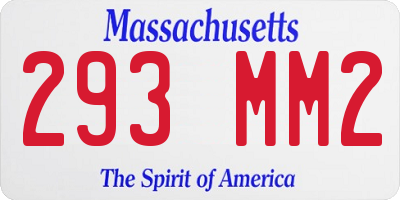 MA license plate 293MM2