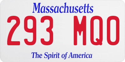 MA license plate 293MQ0