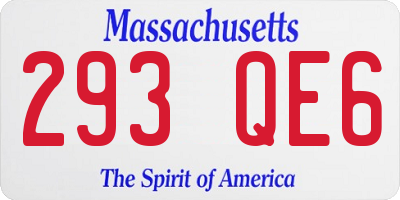 MA license plate 293QE6