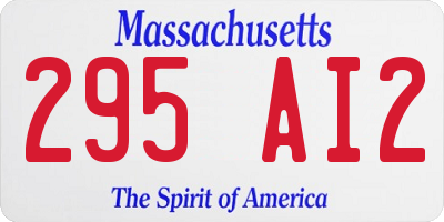 MA license plate 295AI2