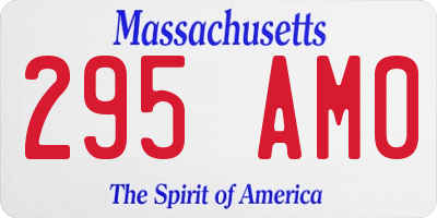MA license plate 295AM0