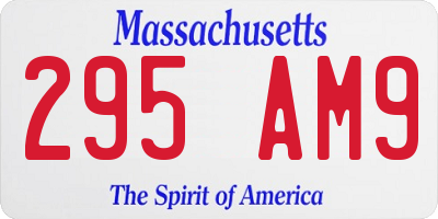 MA license plate 295AM9