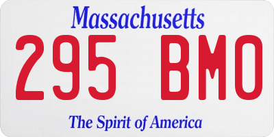 MA license plate 295BM0