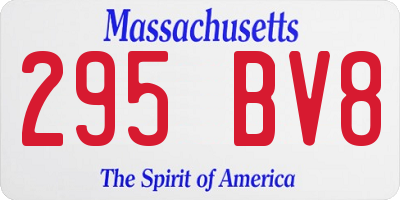 MA license plate 295BV8