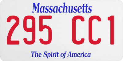 MA license plate 295CC1