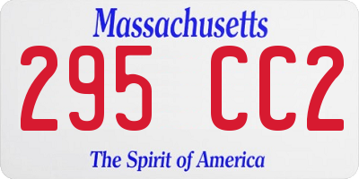 MA license plate 295CC2