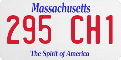MA license plate 295CH1