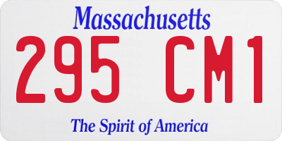 MA license plate 295CM1