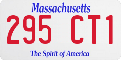 MA license plate 295CT1