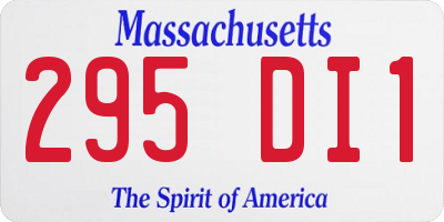 MA license plate 295DI1