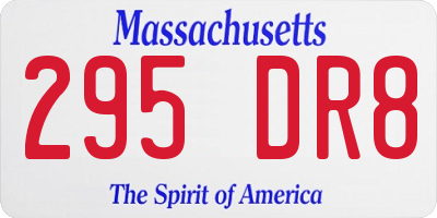 MA license plate 295DR8
