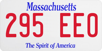 MA license plate 295EE0